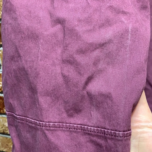 Men’s burgundy elastic waist paints xl  from split - Picture 8 of 17